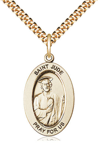 14kt Gold-Filled Saint jude thaddeus medal necklace 11060GF