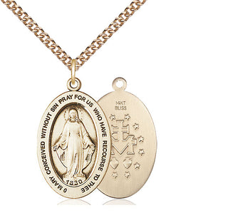 14kt Gold Miraculous Medal