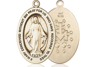 14kt Gold Miraculous Medal