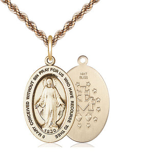 14kt Gold Miraculous Medal