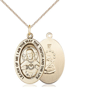 14kt Gold Scapular Medal