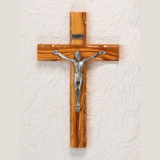 10-inch Olive Wood Traditional - Silver Tone Corpus