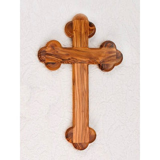 10-inch Olive Wood Cross - Eastern Style