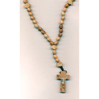 6-Pack - 6mm Olive Wood Rosary - Spiral Beads 13-inch Corded