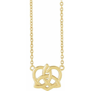 14K Yellow Celtic-Inspired 16-18" Necklace 