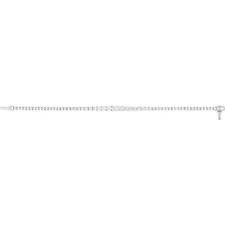 14K White 6 CTW Lab-Grown Diamond Line 7" Bracelet