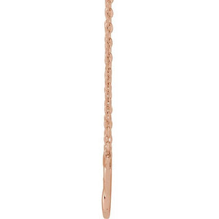 14K Rose Celtic-Inspired 16-18" Necklace 