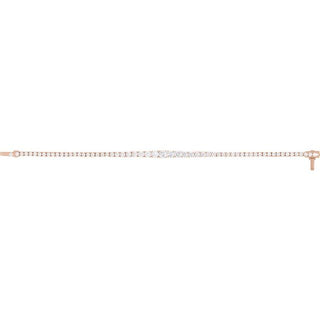 14K Rose 6 CTW Lab-Grown Diamond Line 7" Bracelet