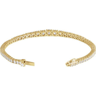 14K Yellow 6 CTW Lab-Grown Diamond Line 7" Bracelet