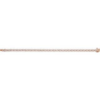 14K Rose 5 1/3 CTW Lab-Grown Diamond Line 7 1/4" Bracelet