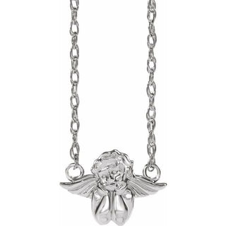 Sterling Silver Cherub 16" Necklace