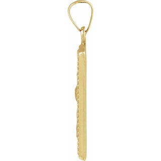 14K Yellow St. Christopher Medal Pendant