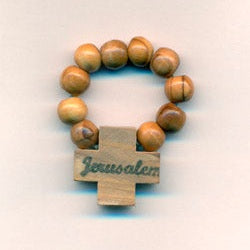 20-Pack - 2-inch Olive Wood Finger Rosary