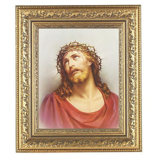 Christ In Agony In Antique Gold Frame 10.25X12.25" 8X10 Print
