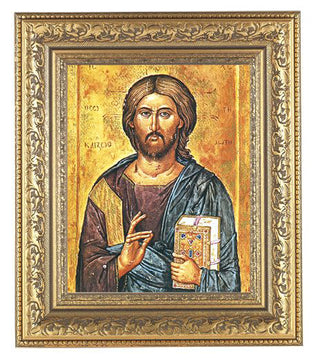 Christ Teacher In Antique Gold Frame 10.25X12.25" 8X10 Print