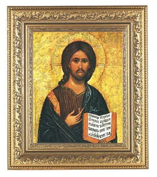 Christ All Knowing In Antique Gold Frame 10.25X12.25" 8X10Prt