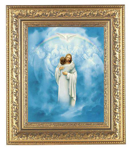 Christ Welcoming Home Antique Gold Frame 10.25X12.25" 8X10 Print ...