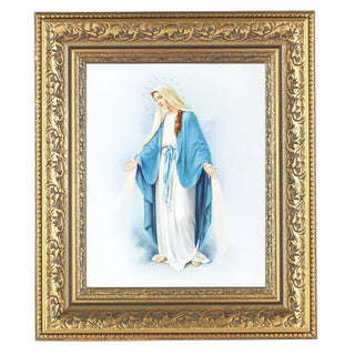 Our Lady Of Grace In Antique Gold Frame 10.25X12.25" 8X10 Print - SALE