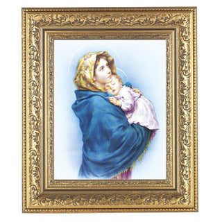 Our Lady Of The Street In Antin Gold Frame 10.25X12.25" 8X10 Print