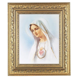 Immaculate Heart Of Mary, Antique Gold Frame 10.25X12.25" 8X10Prt