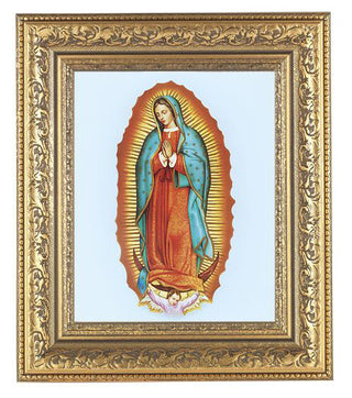 Our Lady Of Guadalupe In Antique Gold Frame 10.25X12.25" 8X10Prt