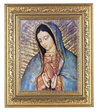 Our Lady Of Guadalupe In Antique Gold Frame 10.25X12.25" 8X10Prt