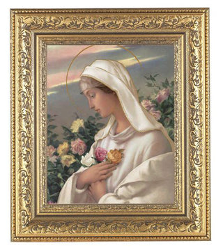 Mystical Rose In Antique Gold Frame 10.25X12.25" 8X10 Print