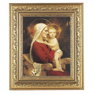 Chambers:Madonna and Child Antique Gold Frame 10.25X12.25" 8X10Prt