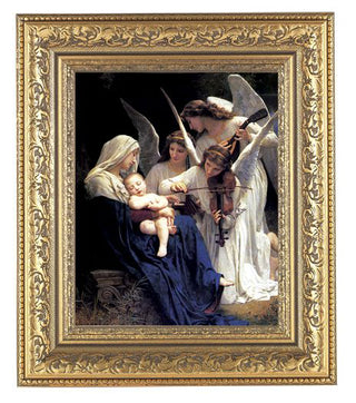 Bouguereau:Heavenly Melodie Antique Gold Frame 10.25X12.25" 8X10Prt