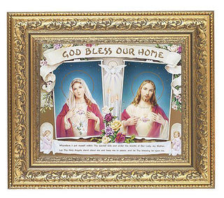 House Blessing-Shj-Ihm Antique Gold Frame 10.25X12.25" 8X10 Print