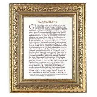Desiderata In Antique Gold Frame 10.25X12.25" 8X10 Print