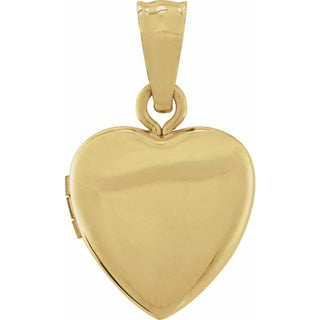 14K Yellow Heart Locket