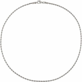 Stainless Steel 2.4 mm Rope 24" Chain