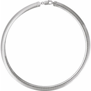 7.25 mm Domed Omega Chain  