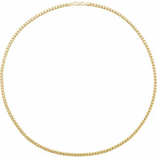 3.4 mm Hollow Diamond-Cut Franco Chain
