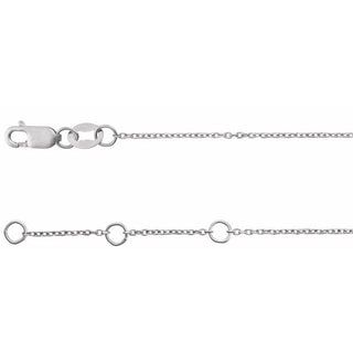 14K White .04 CTW Natural Diamond Link 7" Bracelet