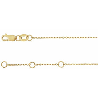 14K Yellow .04 CTW Natural Diamond Link 7" Bracelet