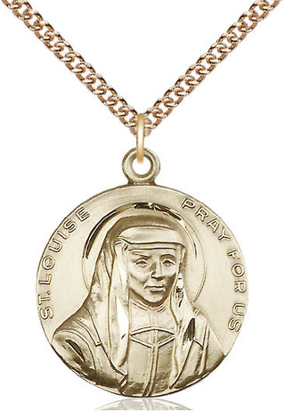 14kt Gold Saint Louise Medal
