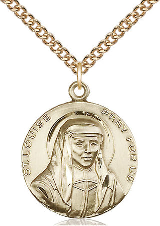 14kt Gold Saint Louise Medal