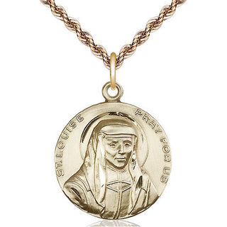 14kt Gold Saint Louise Medal