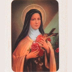 12-Pack - 3-D Card St Therese of Liseaux