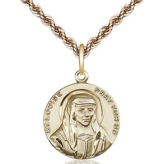 14kt Gold Saint Louise Medal