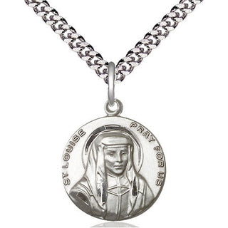 Sterling Silver Saint Louise Medal Religious Jewelry