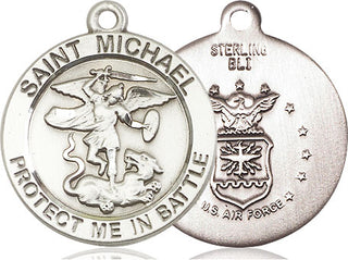 Sterling Silver Saint Michael Coast Guard Medal Catholic Jewelry