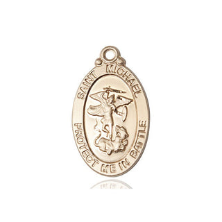 14kt Gold Saint Michael Navy Medal