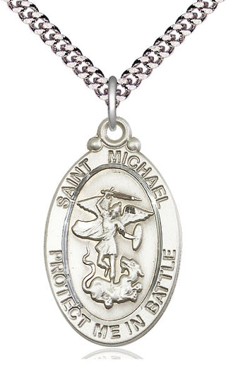 Sterling Silver Saint Michael Guardian Angel Medal Catholic Jewelry