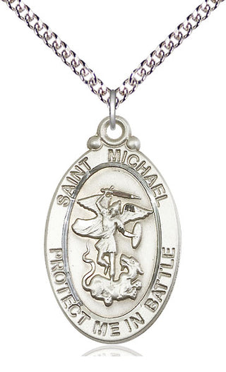 Sterling Silver Saint Michael Guardian Angel Medal Catholic Jewelry