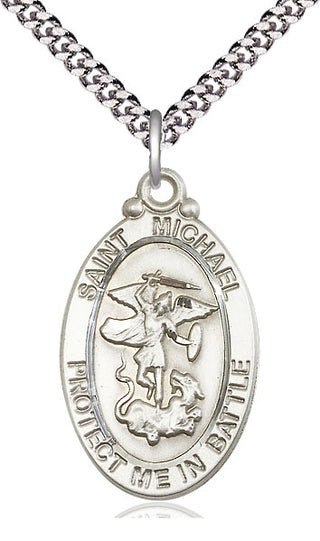 Sterling Silver Saint Michael Guardian Angel Medal Catholic Jewelry