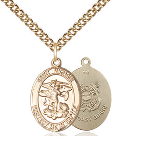 14kt Gold Filled Saint Michael Coast Guard Medal | Medium