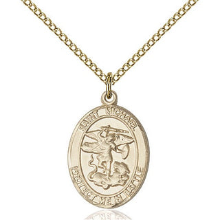 14kt Gold Filled Saint Michael Guardian Angel Medal Religious Jewelry
